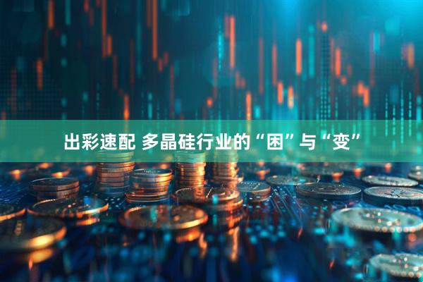 出彩速配 多晶硅行业的“困”与“变”